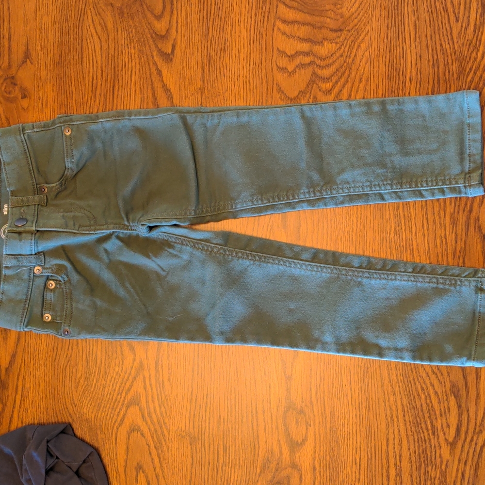 Boys pants, size 4, wonder nation, green